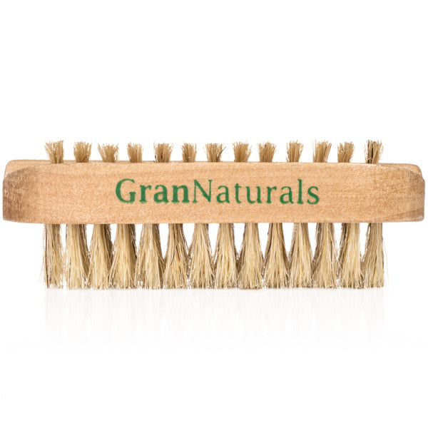 Wooden Nail Brush, Natural Bristle