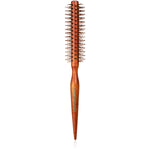 Nylon Bristle Round Styling Hair Brush - 1.5 Inch Diameter - Quiff Roll Circle Hairbrush with Natural Wooden Handle for Men and Women - Blow Dry, Style, and Curl Hair