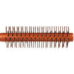 Nylon Bristle Round Styling Hair Brush - 1.5 Inch Diameter - Quiff Roll Circle Hairbrush with Natural Wooden Handle for Men and Women - Blow Dry, Style, and Curl Hair