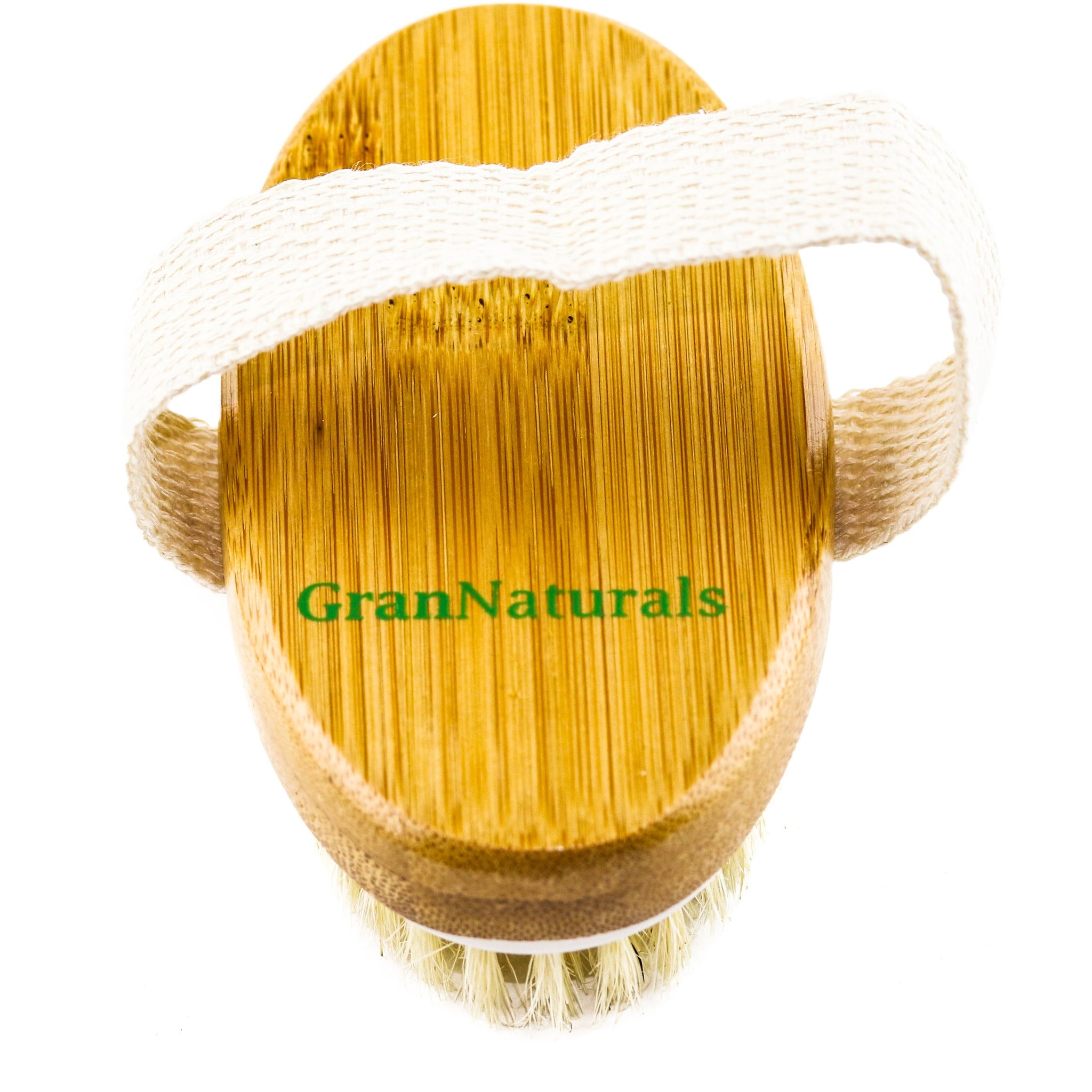 Hand Size Dry Brushing Body Brush - Face, Foot, Leg Exfoliator - Skin Tightening Cellulite Massager for Butt & Thighs - Natural Bristle Scrubber for Exfoliating Dead Skin & Lymphatic Drainage