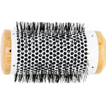 Round Blow Dryer Brush - Ceramic Barrel - Large 2.3 Inch Round Brush for Blow Drying - Thermal & Ionic Roll Styling Hairbrush to Blow Dry - Natural Wooden with Nylon Bristles - Hair Brush For Women